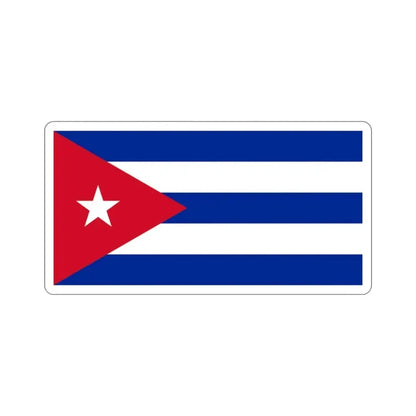 Flag of Cuba STICKER Vinyl Die-Cut Decal - The Sticker Space