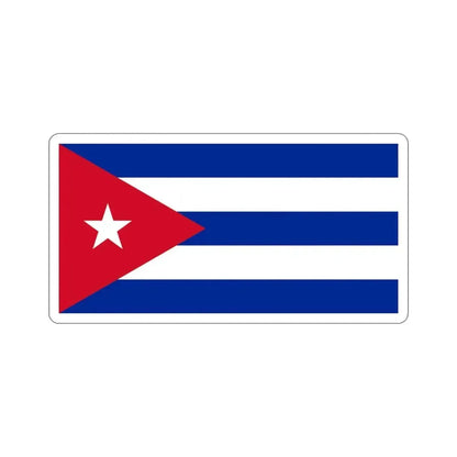 Flag of Cuba STICKER Vinyl Die-Cut Decal - The Sticker Space