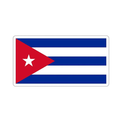 Flag of Cuba STICKER Vinyl Die-Cut Decal - The Sticker Space