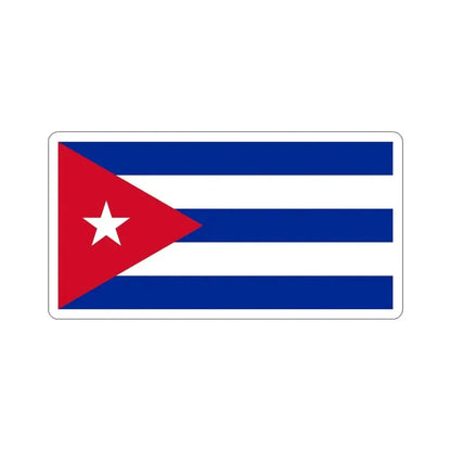 Flag of Cuba STICKER Vinyl Die-Cut Decal - The Sticker Space