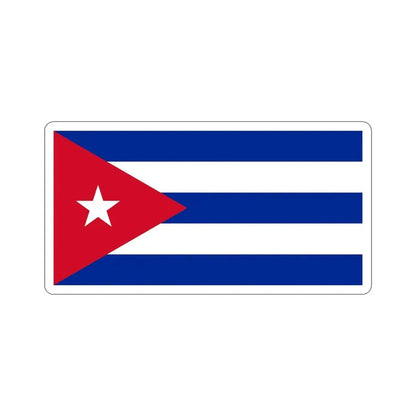 Flag of Cuba STICKER Vinyl Die-Cut Decal - The Sticker Space