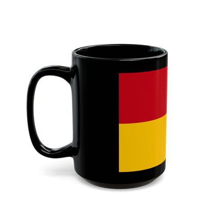 Flag of Cuenca Ecuador - Black Coffee Mug-The Sticker Space