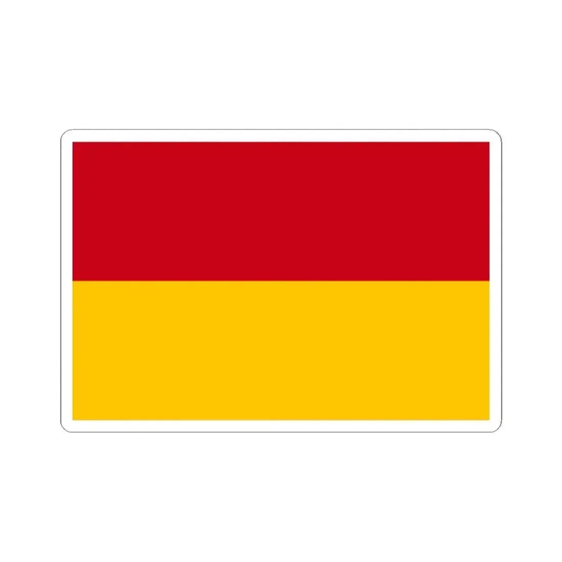 Flag of Cuenca Ecuador - STICKER Vinyl Kiss-Cut Decal 2 Inch White - The Sticker Space