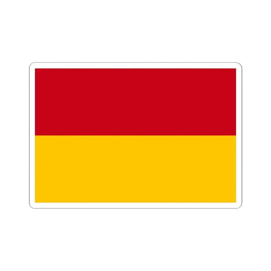 Flag of Cuenca Ecuador - STICKER Vinyl Kiss-Cut Decal 2 Inch White - The Sticker Space