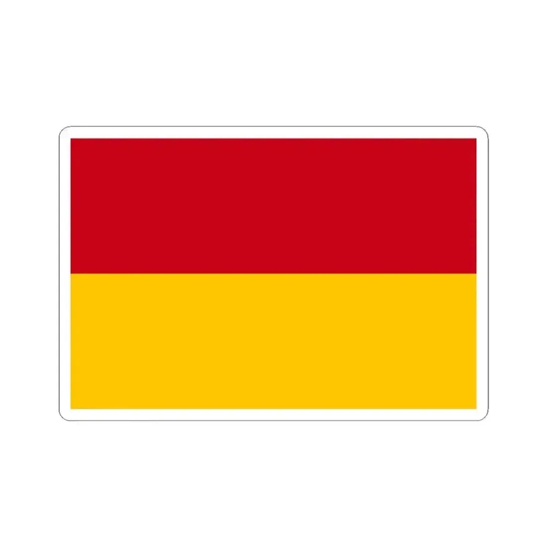Flag of Cuenca Ecuador - STICKER Vinyl Kiss-Cut Decal 4 Inch White - The Sticker Space