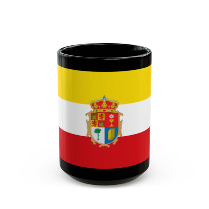 Flag of Cuenca Spain - Black Coffee Mug-15oz-The Sticker Space