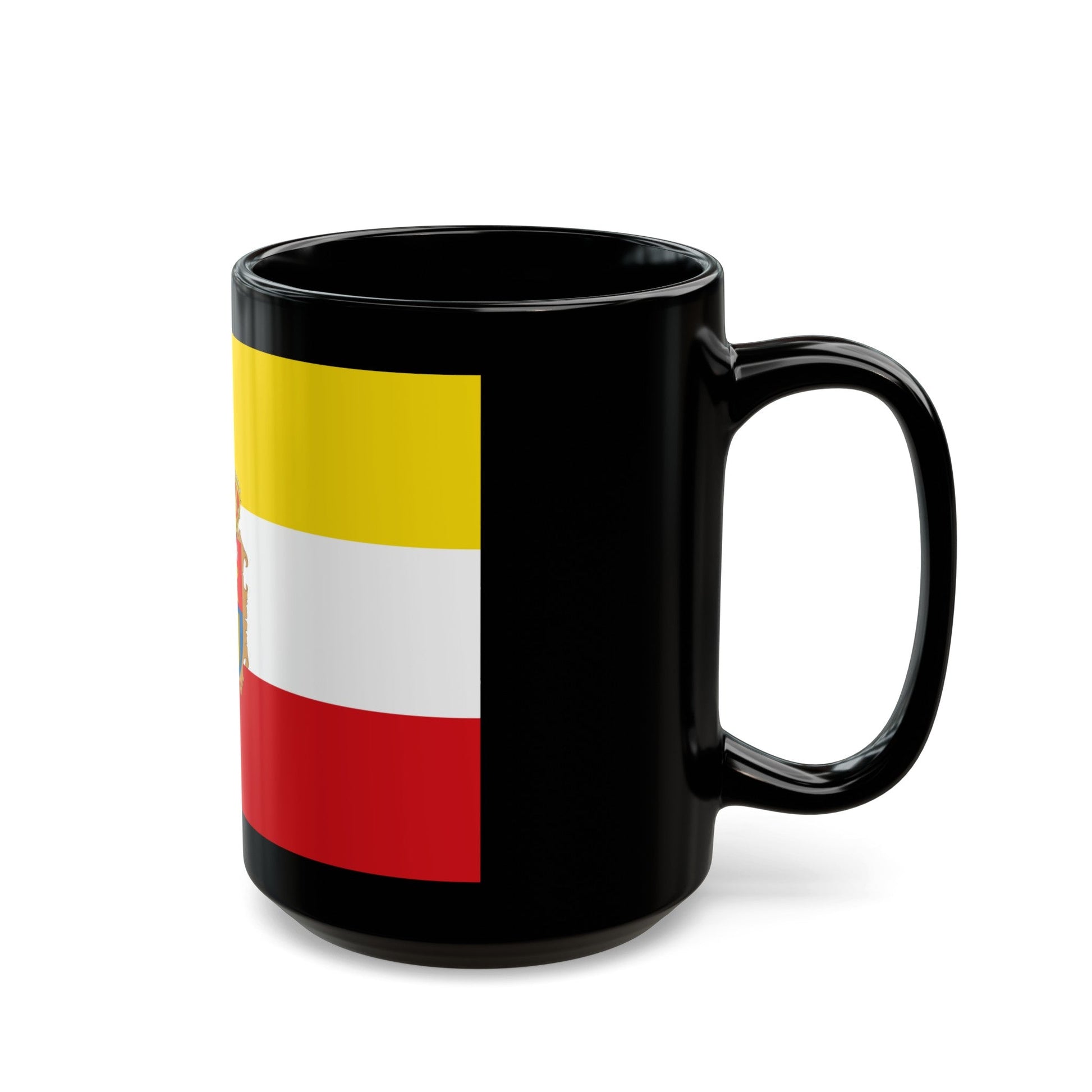 Flag of Cuenca Spain - Black Coffee Mug-The Sticker Space