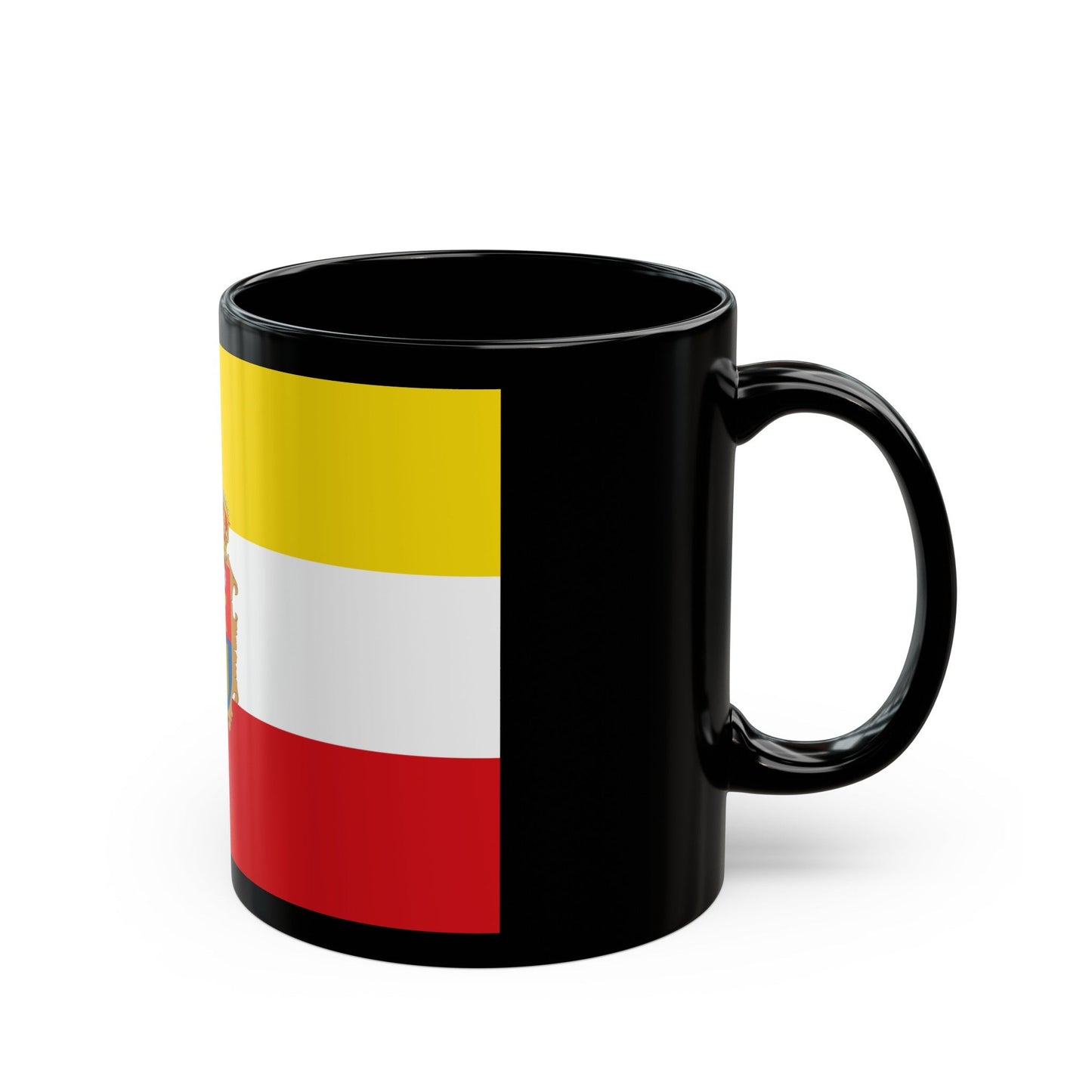 Flag of Cuenca Spain - Black Coffee Mug-The Sticker Space