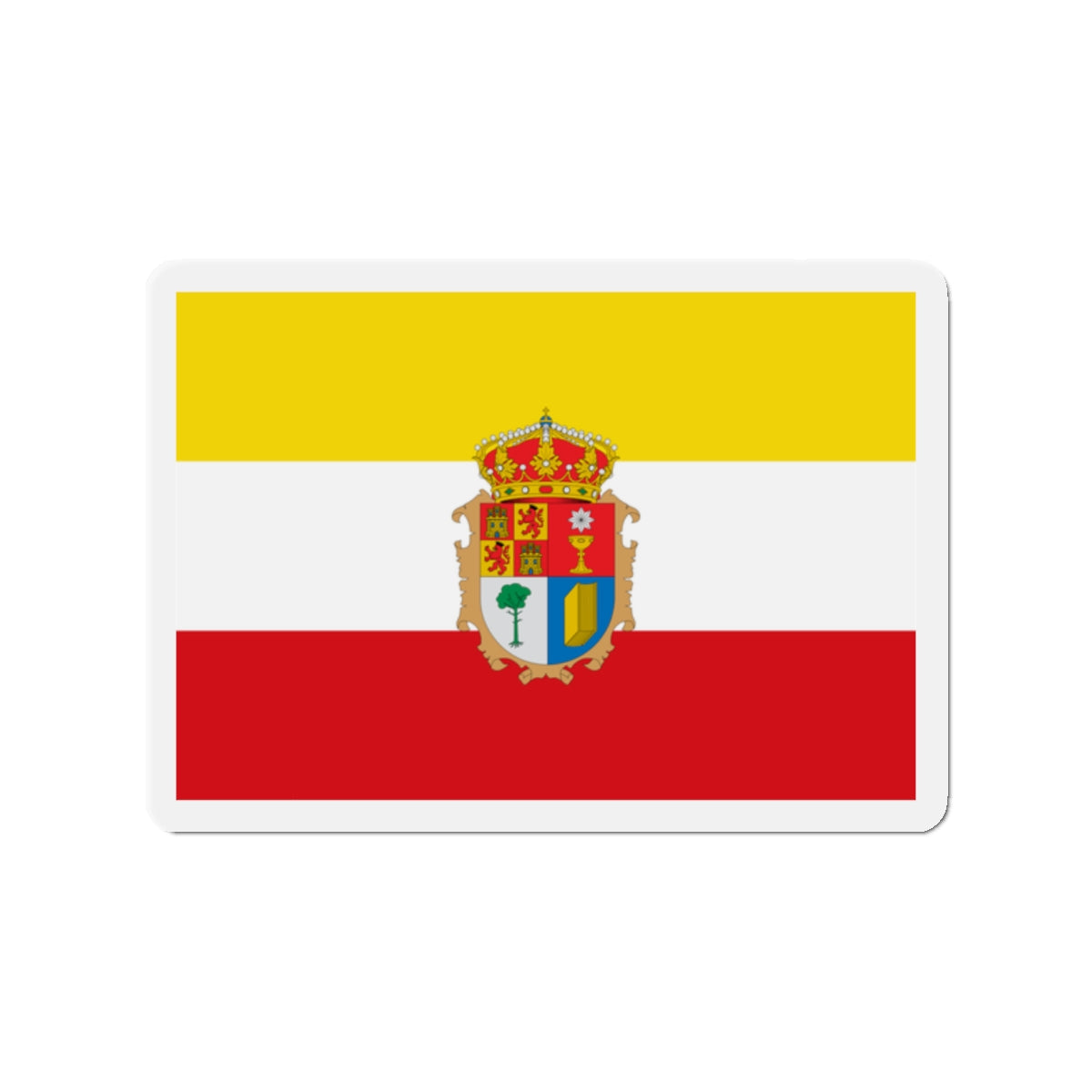 Flag of Cuenca Spain - Die-Cut Magnet-2" x 2"-The Sticker Space