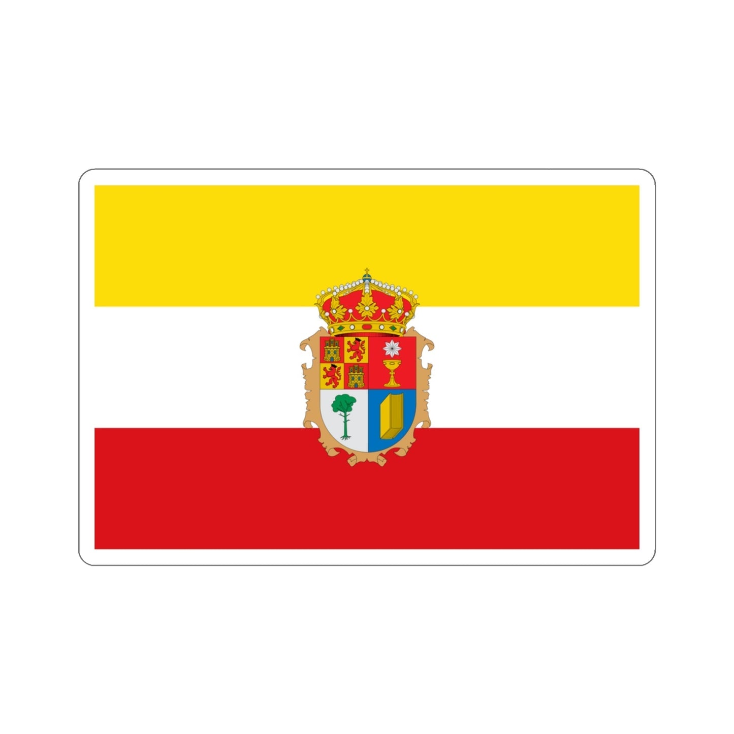 Flag of Cuenca Spain STICKER Vinyl Die-Cut Decal-3 Inch-The Sticker Space