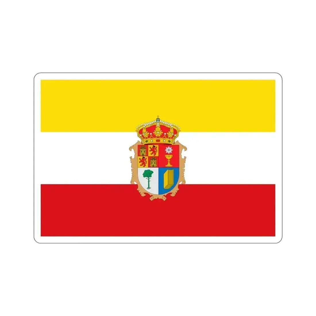 Flag of Cuenca Spain STICKER Vinyl Die-Cut Decal 6 Inch - The Sticker Space