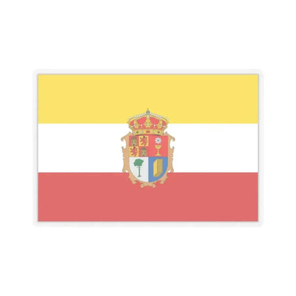 Flag of Cuenca Spain - STICKER Vinyl Kiss-Cut Decal 6 Inch Transparent - The Sticker Space
