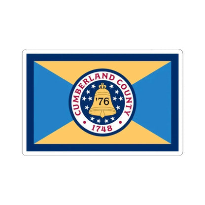 Flag of Cumberland County New Jersey (United States) STICKER Vinyl Kiss-Cut Decal 2 Inch White - The Sticker Space