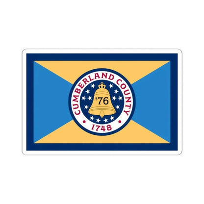Flag of Cumberland County New Jersey (United States) STICKER Vinyl Kiss-Cut Decal 3 Inch White - The Sticker Space