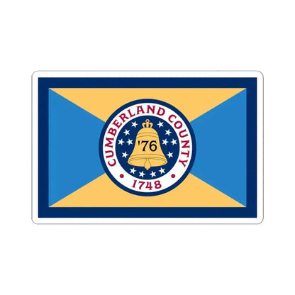 Flag of Cumberland County New Jersey (United States) STICKER Vinyl Kiss-Cut Decal 6 Inch White - The Sticker Space