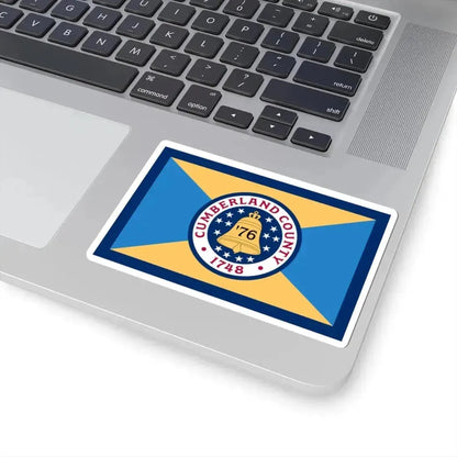 Flag of Cumberland County New Jersey (United States) STICKER Vinyl Kiss-Cut Decal - The Sticker Space