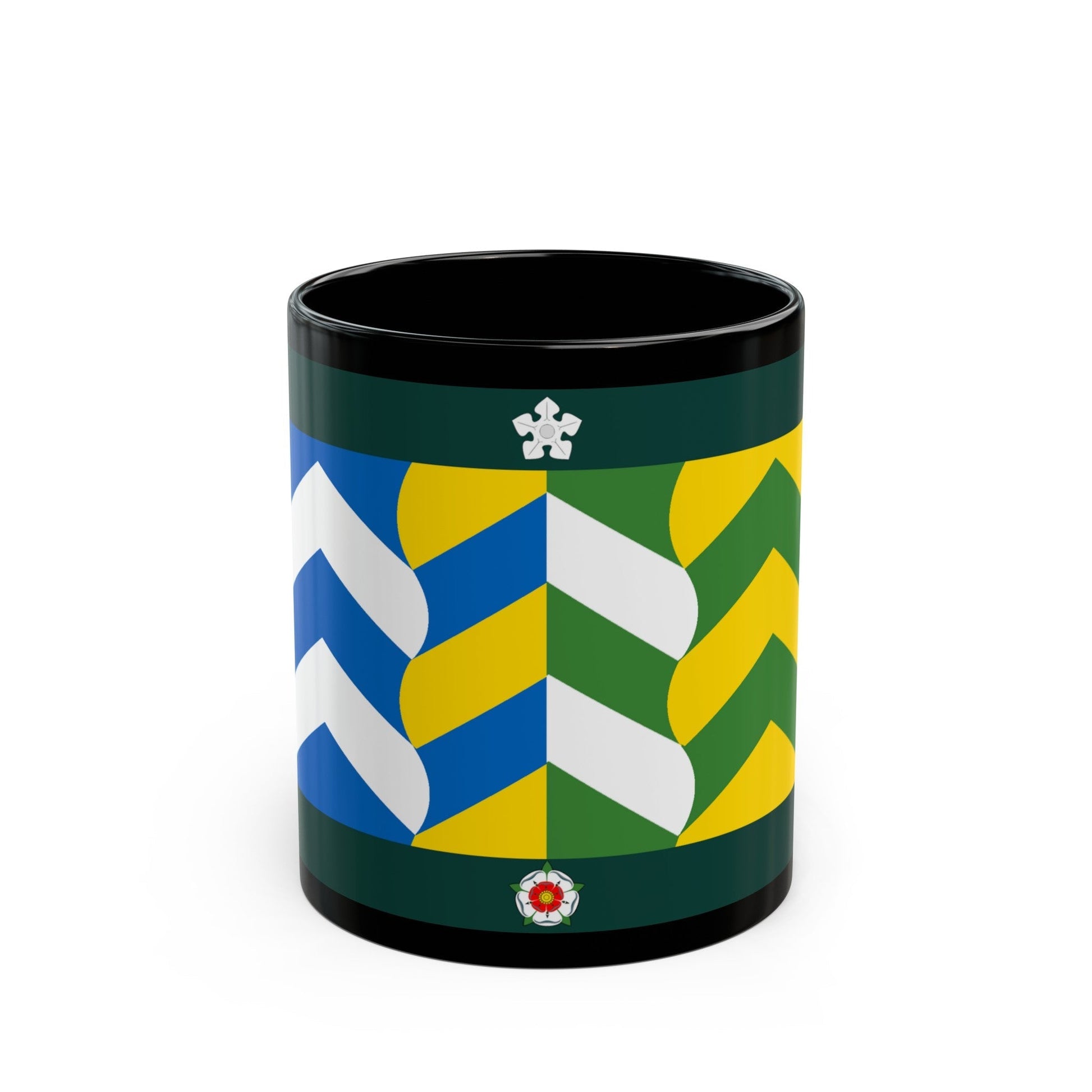 Flag of Cumbria UK - Black Coffee Mug-11oz-The Sticker Space