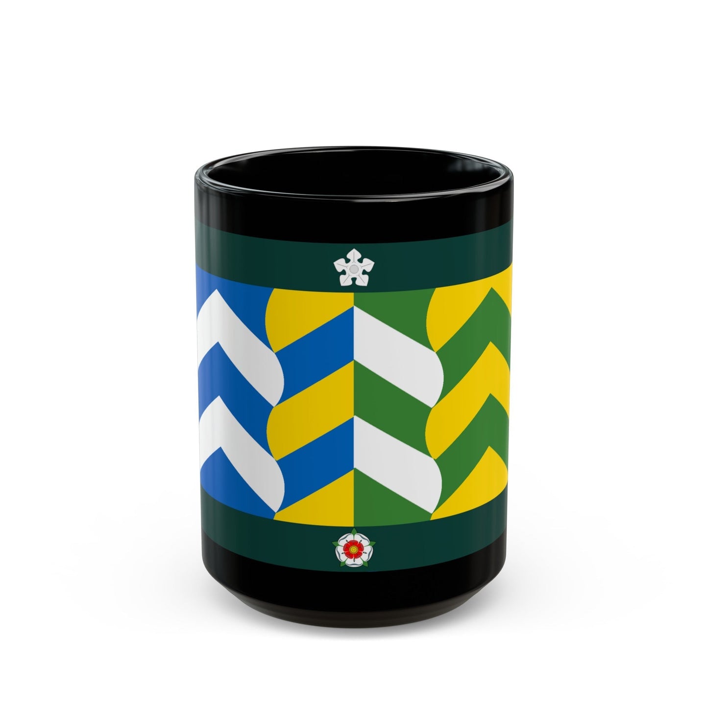 Flag of Cumbria UK - Black Coffee Mug-15oz-The Sticker Space