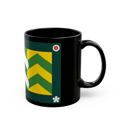 Flag of Cumbria UK - Black Coffee Mug-The Sticker Space