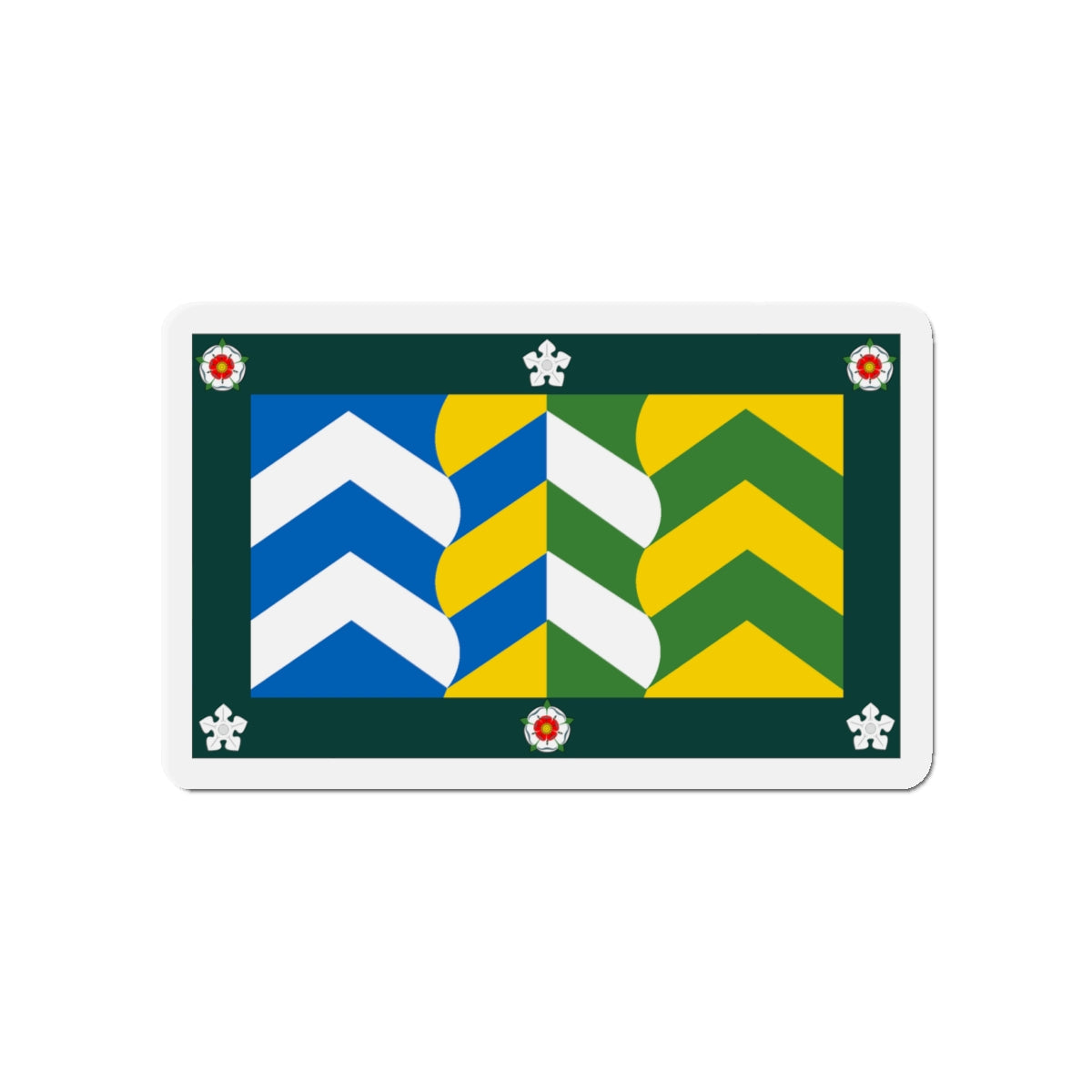 Flag of Cumbria UK - Die-Cut Magnet-4" x 4"-The Sticker Space