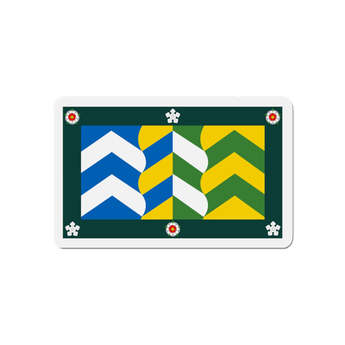 Flag of Cumbria UK - Die-Cut Magnet-5" x 5"-The Sticker Space