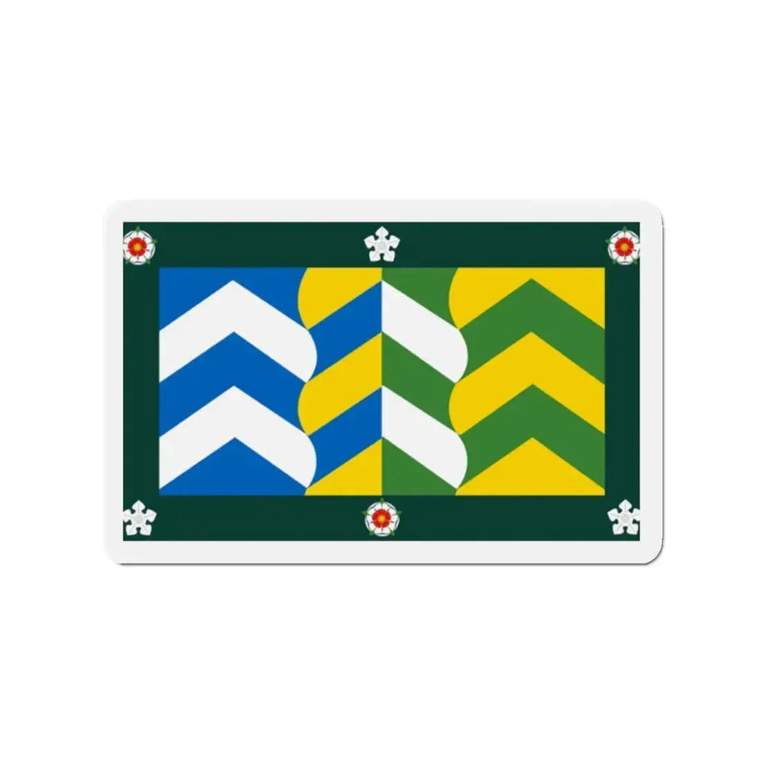 Flag of Cumbria UK - Refrigerator Magnet 2 Inch - The Sticker Space