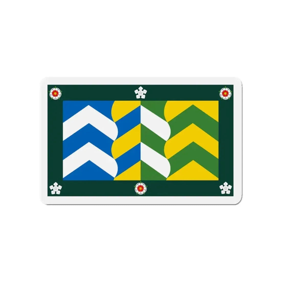 Flag of Cumbria UK - Refrigerator Magnet 3 Inch - The Sticker Space