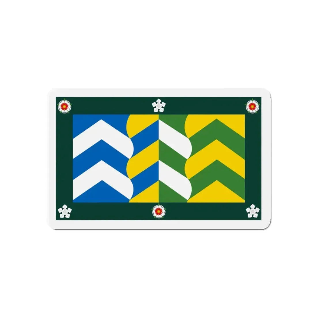 Flag of Cumbria UK - Refrigerator Magnet 4 Inch - The Sticker Space