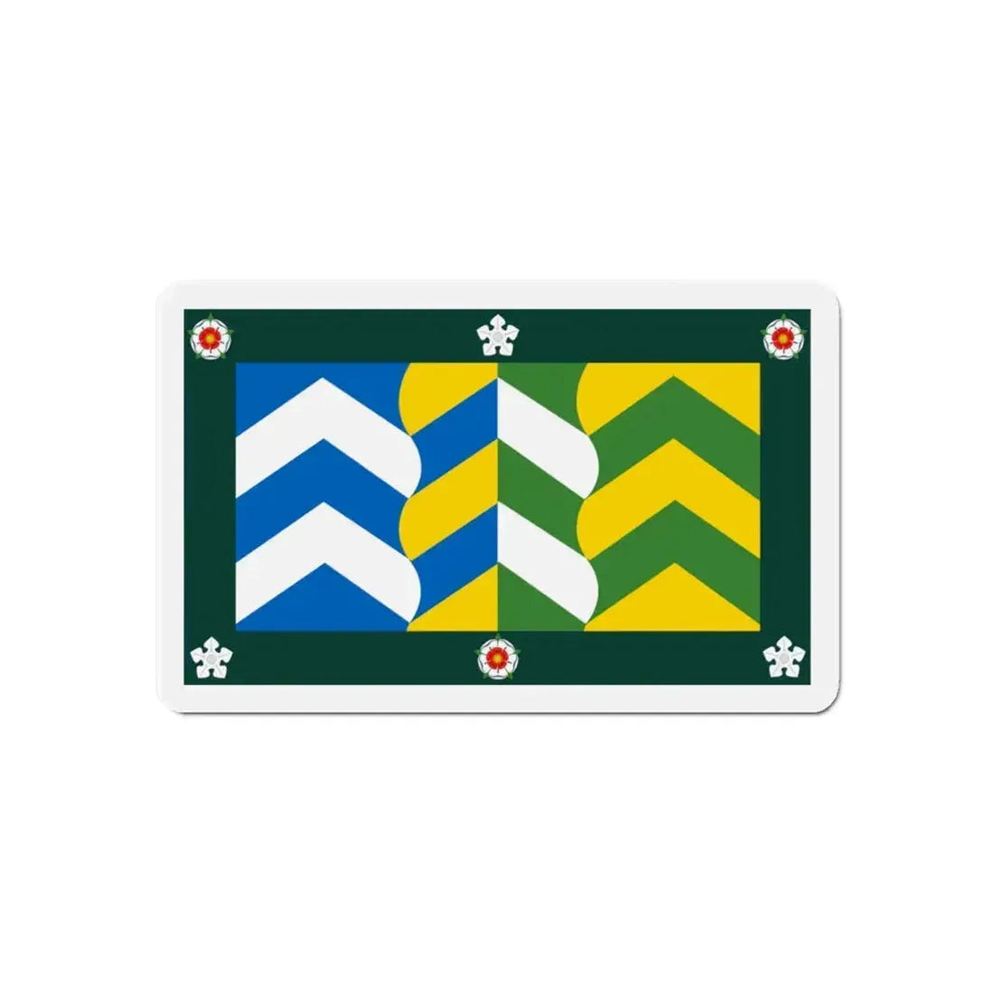 Flag of Cumbria UK - Refrigerator Magnet 6 Inch - The Sticker Space