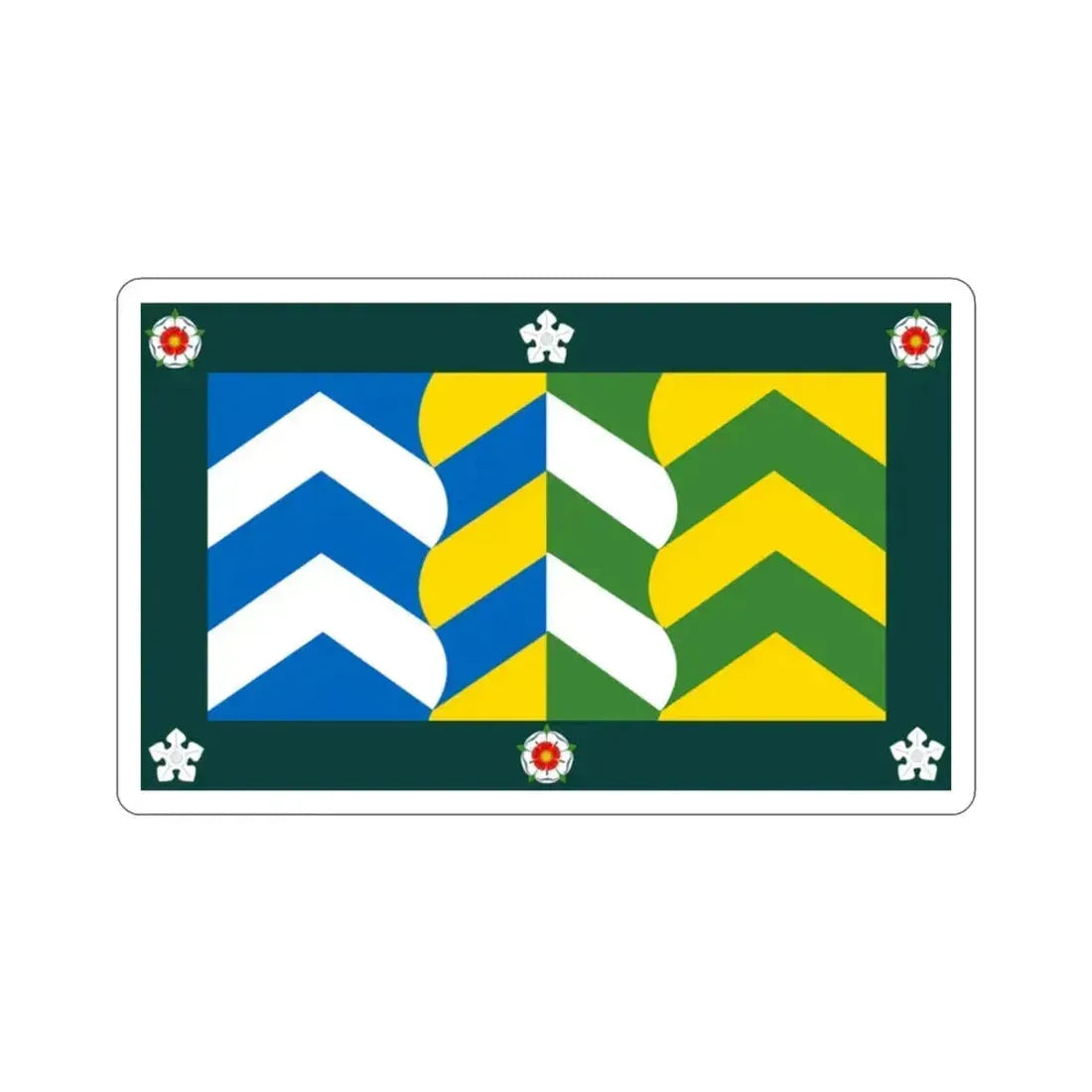 Flag of Cumbria UK STICKER Vinyl Die-Cut Decal 2 Inch - The Sticker Space