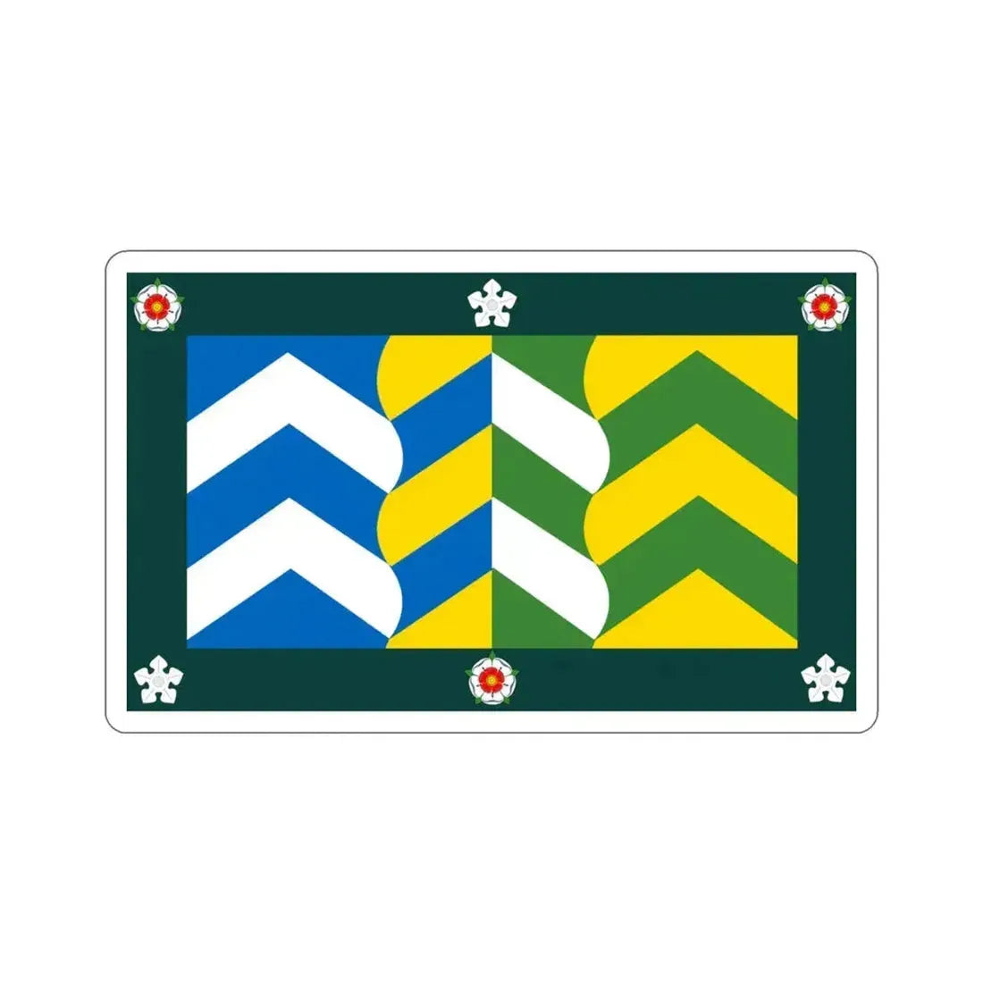 Flag of Cumbria UK STICKER Vinyl Die-Cut Decal 3 Inch - The Sticker Space