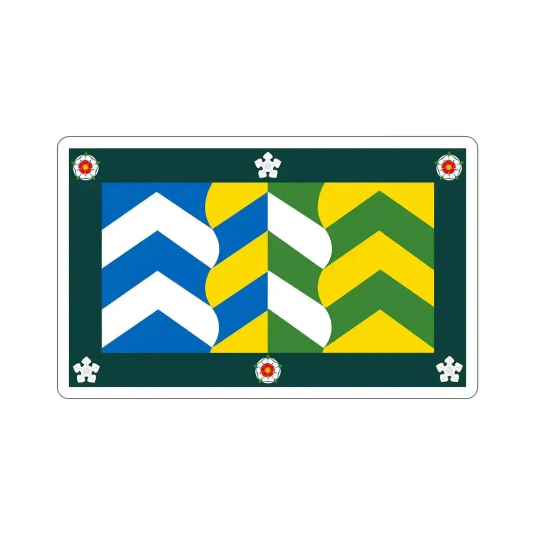 Flag of Cumbria UK STICKER Vinyl Die-Cut Decal 4 Inch - The Sticker Space