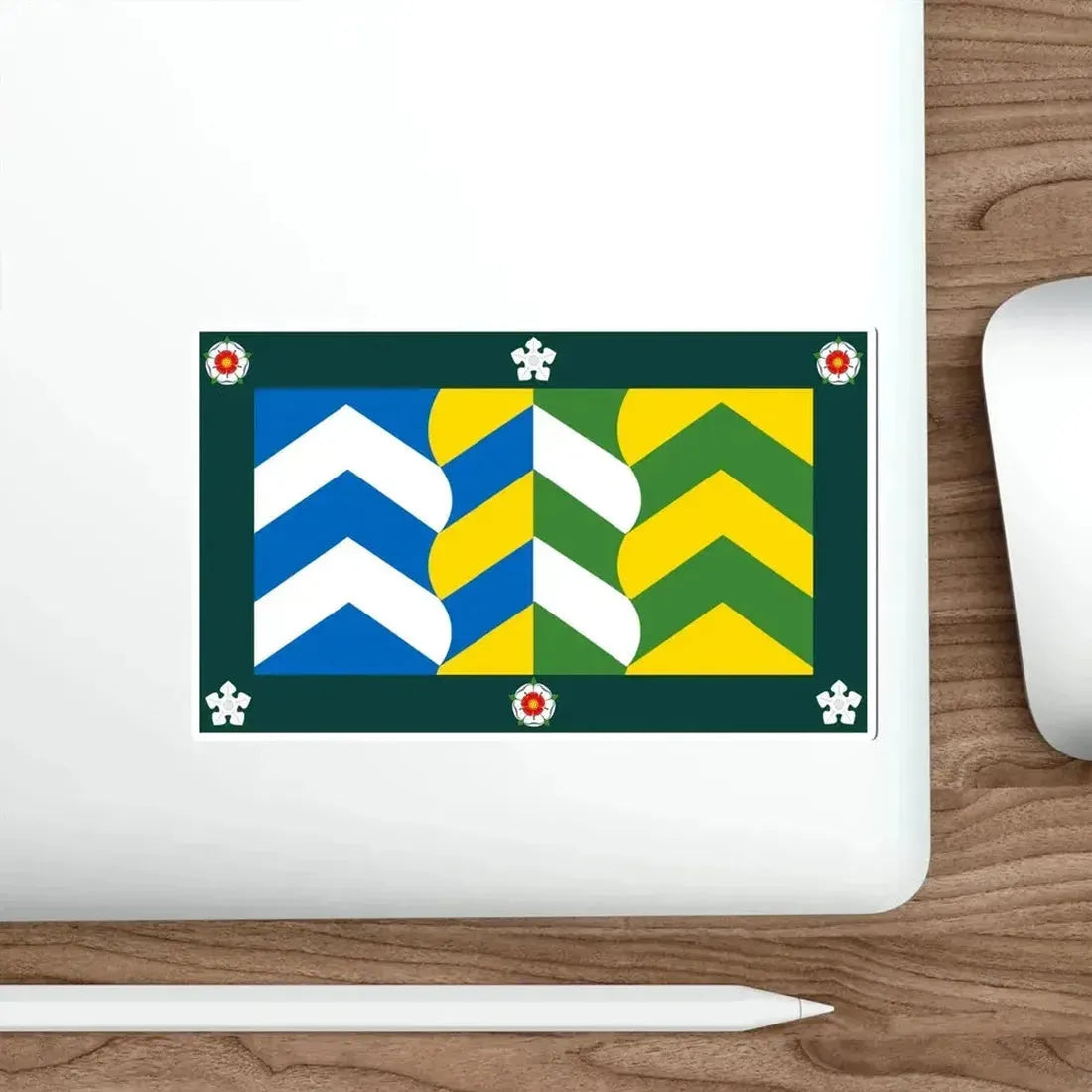 Flag of Cumbria UK STICKER Vinyl Die-Cut Decal - The Sticker Space