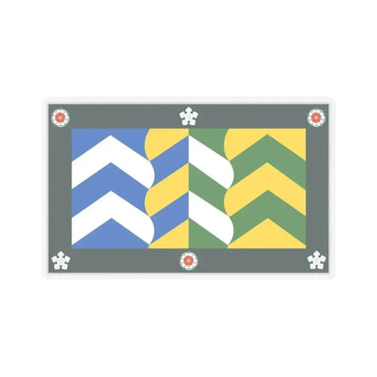 Flag of Cumbria UK - STICKER Vinyl Kiss-Cut Decal 3 Inch Transparent - The Sticker Space