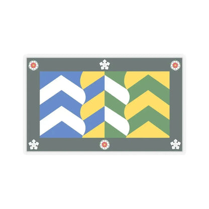 Flag of Cumbria UK - STICKER Vinyl Kiss-Cut Decal 4 Inch Transparent - The Sticker Space