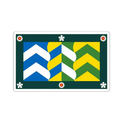 Flag of Cumbria UK - STICKER Vinyl Kiss-Cut Decal 4 Inch White - The Sticker Space