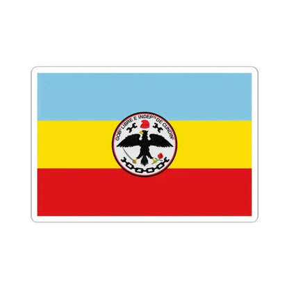 Flag of Cundinamarca (Colombia) STICKER Vinyl Kiss-Cut Decal 2 Inch White - The Sticker Space