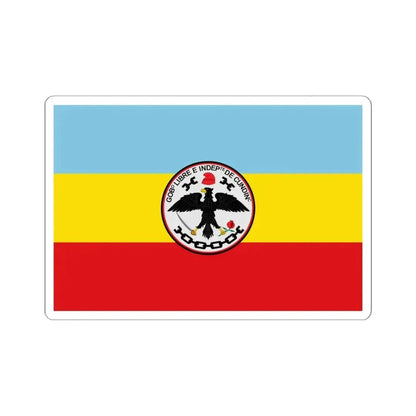 Flag of Cundinamarca (Colombia) STICKER Vinyl Kiss-Cut Decal 6 Inch White - The Sticker Space