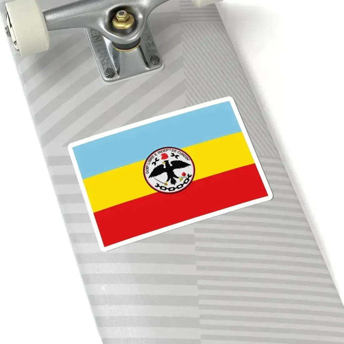 Flag of Cundinamarca (Colombia) STICKER Vinyl Kiss-Cut Decal - The Sticker Space