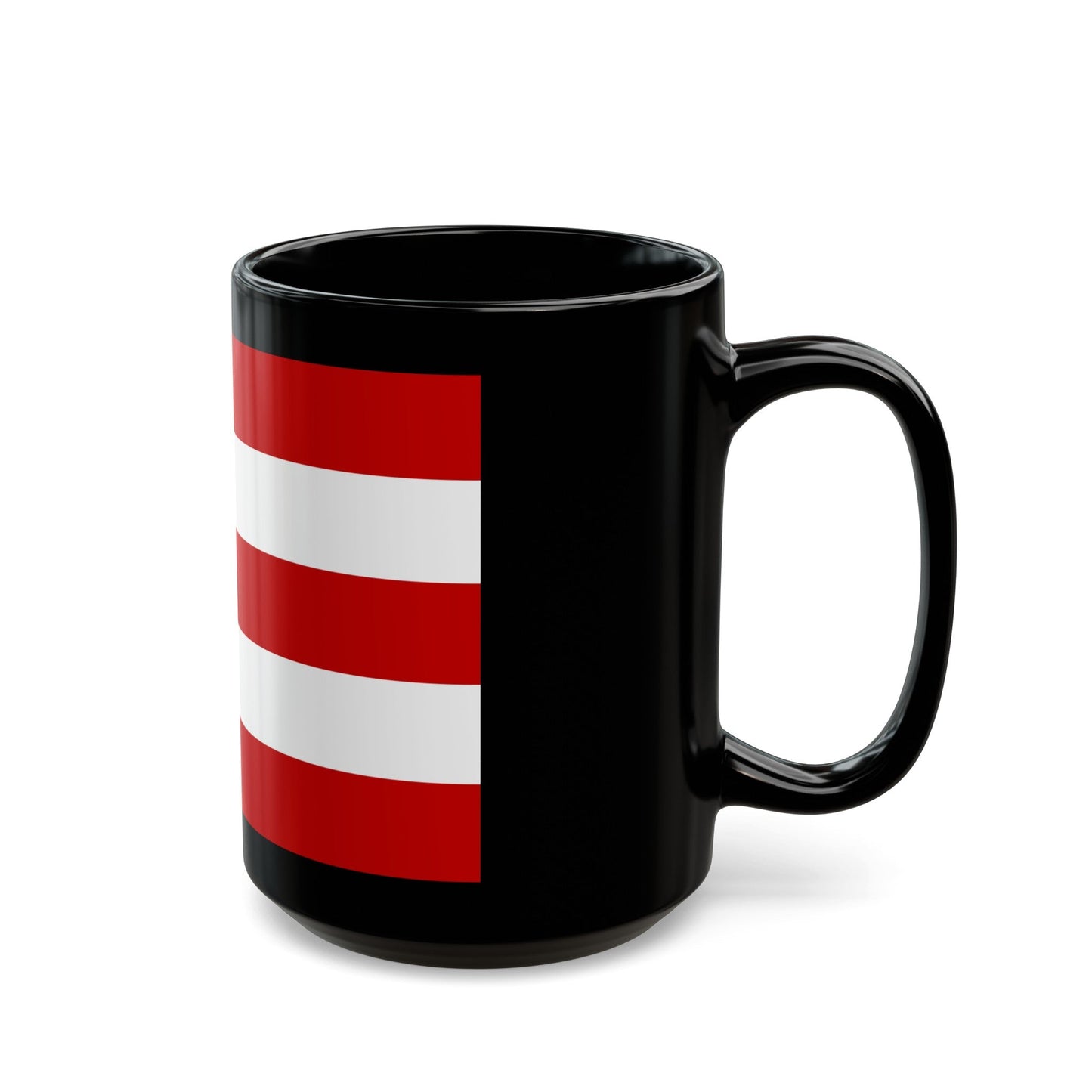 Flag of Cuneo Italy - Black Coffee Mug-The Sticker Space