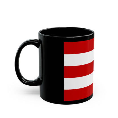 Flag of Cuneo Italy - Black Coffee Mug-The Sticker Space