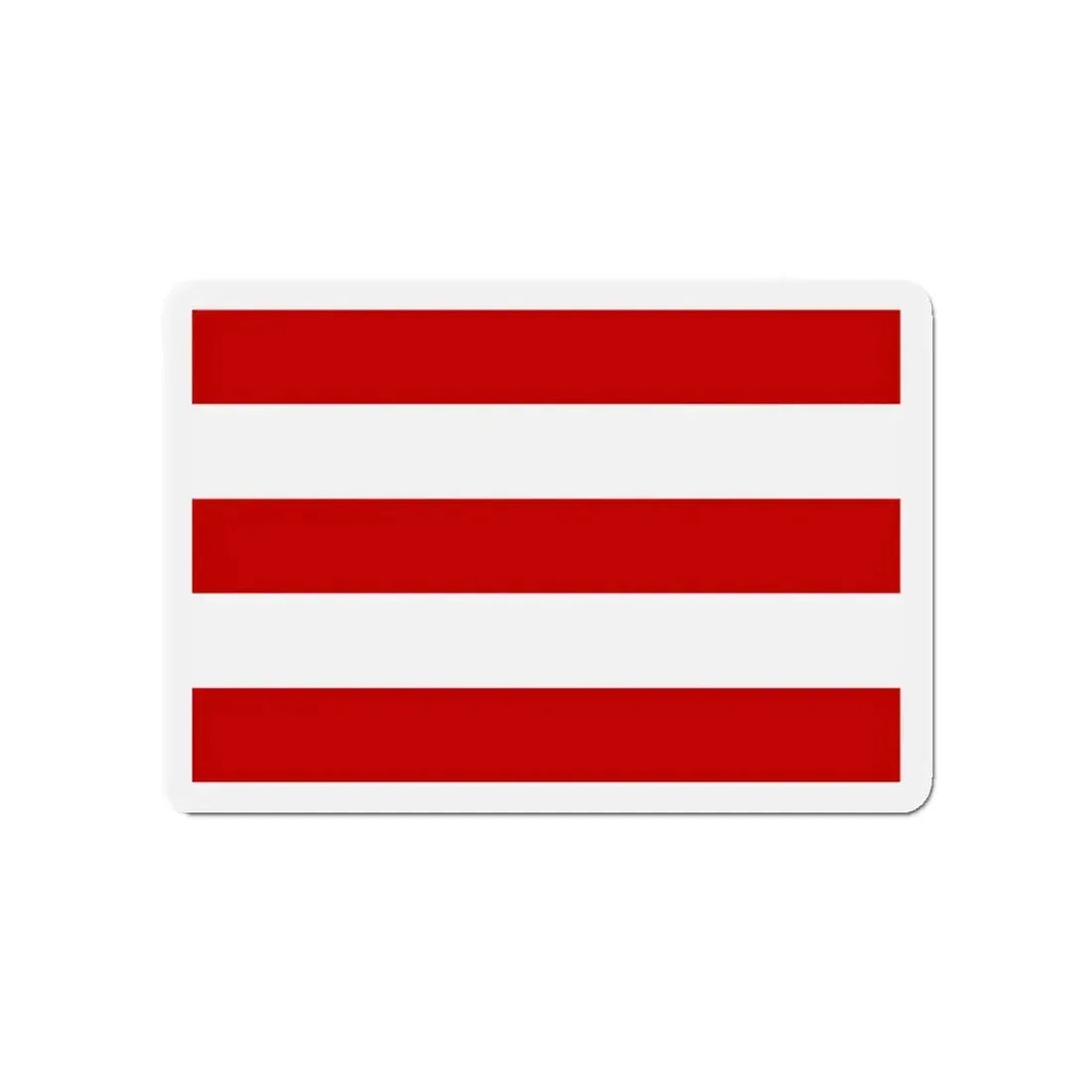 Flag of Cuneo Italy - Refrigerator Magnet 4 Inch - The Sticker Space