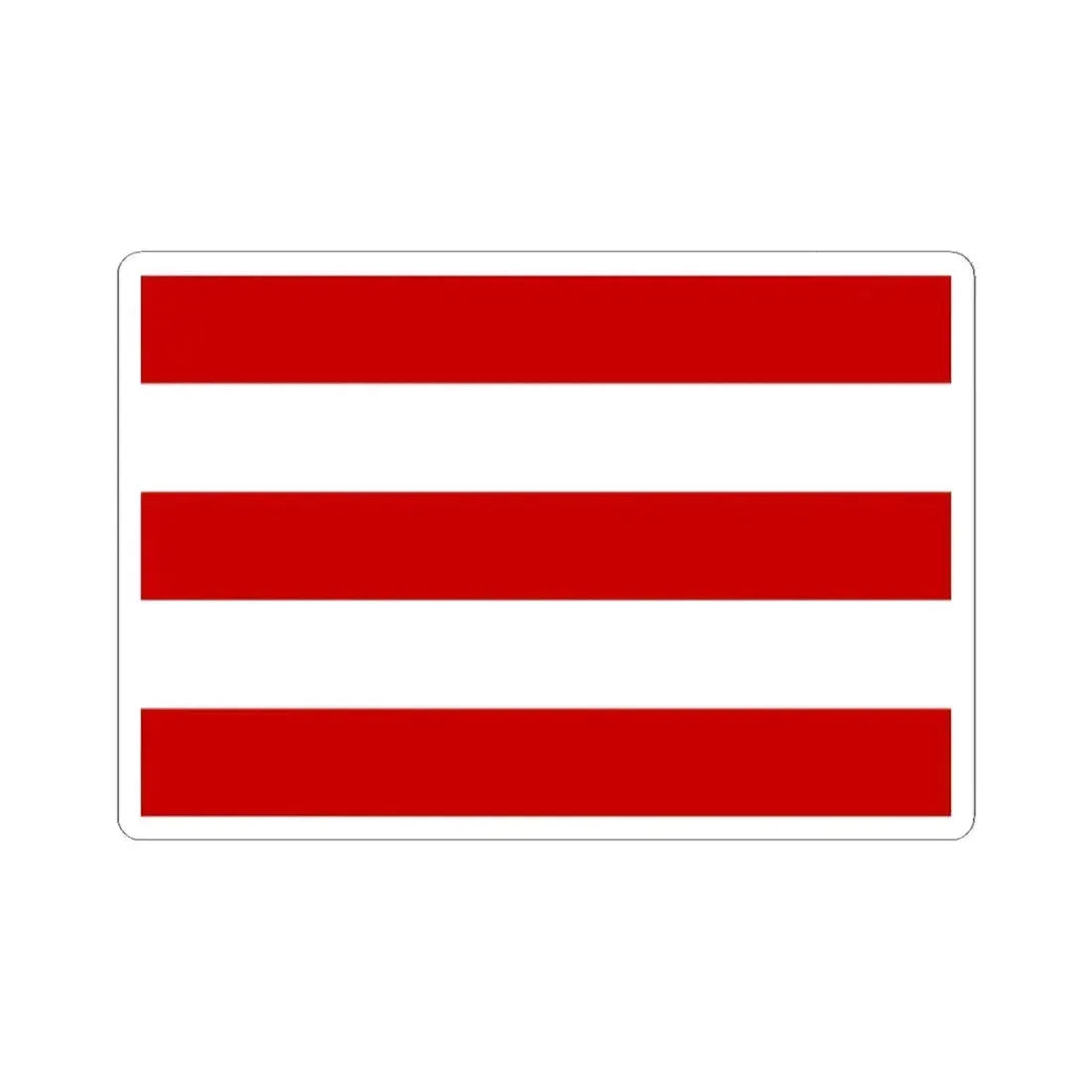 Flag of Cuneo Italy - STICKER Vinyl Kiss-Cut Decal 2 Inch White - The Sticker Space