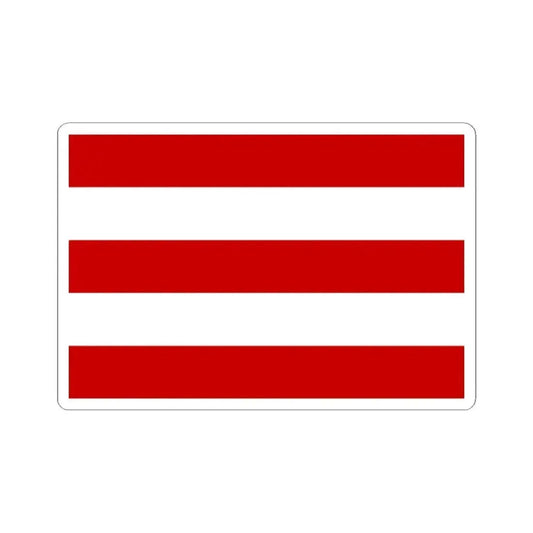 Flag of Cuneo Italy - STICKER Vinyl Kiss-Cut Decal 2 Inch White - The Sticker Space