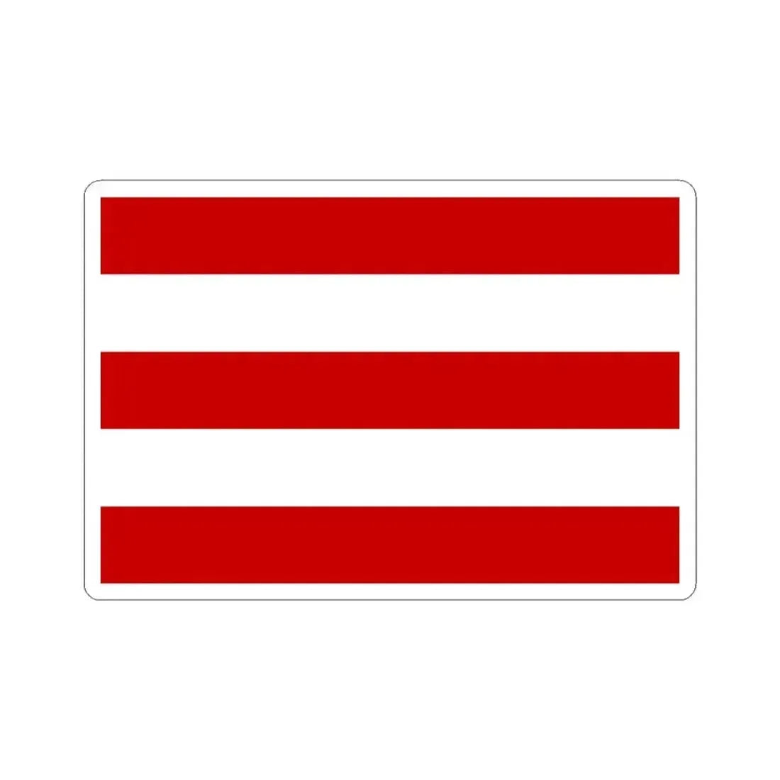 Flag of Cuneo Italy - STICKER Vinyl Kiss-Cut Decal 3 Inch White - The Sticker Space