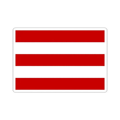 Flag of Cuneo Italy - STICKER Vinyl Kiss-Cut Decal 3 Inch White - The Sticker Space