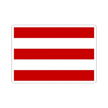 Flag of Cuneo Italy - STICKER Vinyl Kiss-Cut Decal 4 Inch White - The Sticker Space