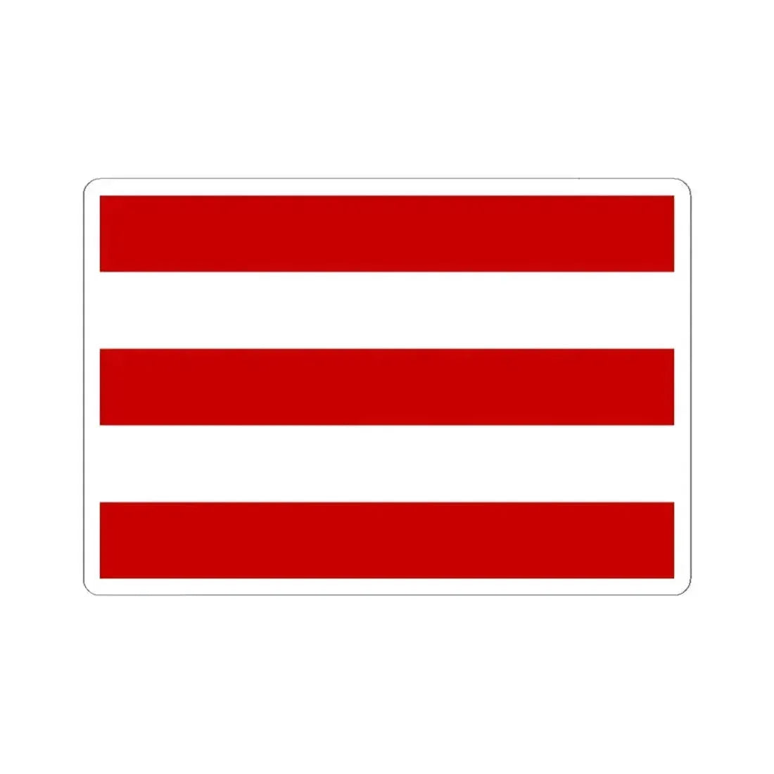 Flag of Cuneo Italy - STICKER Vinyl Kiss-Cut Decal 6 Inch White - The Sticker Space