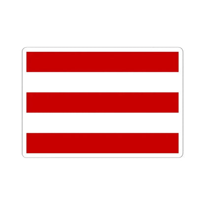 Flag of Cuneo Italy - STICKER Vinyl Kiss-Cut Decal 6 Inch White - The Sticker Space