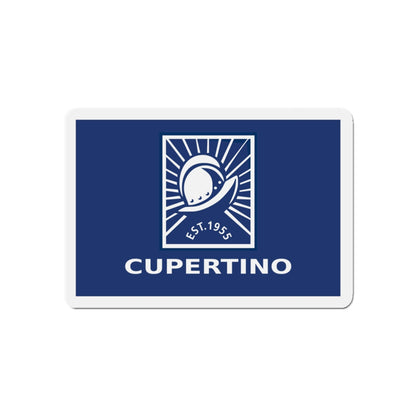 Flag of Cupertino California - Die-Cut Magnet-5" x 5"-The Sticker Space